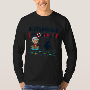 Kids 4 Year Old Little Fisherboy Fishing Children T-Shirt