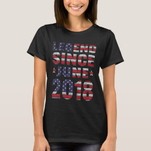 Kids 4 Years Old Awesome Since June 2018 4th Birth T-Shirt