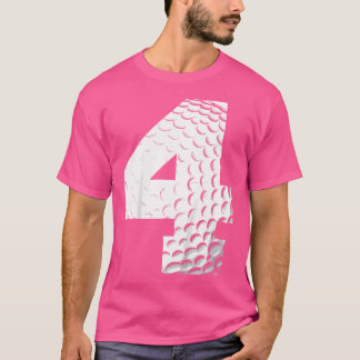 Kids 4Th Birthday Boy Golf Player Golf 4 Years Old T-Shirt