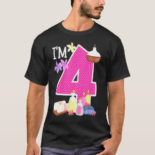 Kids 4th Birthday Im 4 Happy Birthday T-Shirt