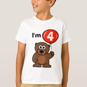 Kids 4th Birthday shirt for four year old child