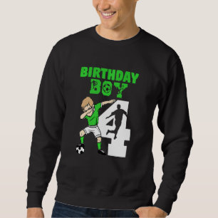 Kids 4th Birthday Soccer 4 Year Old Soccer Player Sweatshirt