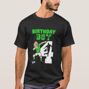 Kids 4th Birthday Soccer  4 Year Old Soccer Player T-Shirt
