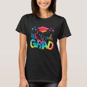 Kids 4th Grade Graduation Tie Dye Peace Out Fourth T-Shirt