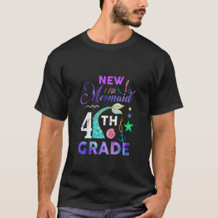 Kids 4th Grade Mermaid Cute Girls Princess Fourth T-Shirt