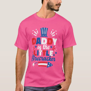Kids 4th Of July Daddy Of The Little Firecracker A T-Shirt