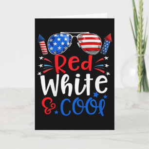 Kids 4th Of July Red White And Cool Patriotic Boys Card