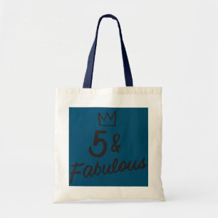 Kids 5 And Fabulous Five 5th Birthday Girls Tote Bag