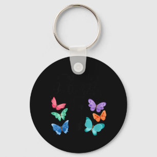 Kids 5 Year Old Butterfly Birthday Girls 5th Girl  Key Ring
