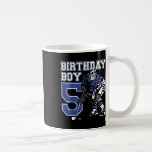 Kids 5 Year Old Ice Hockey Themed Birthday Party 5 Coffee Mug