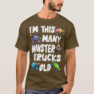 Kids 5 Year Old Monster Truck Birthday Party - Boy T-Shirt