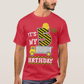 Kids 5 Years Old Boy Girl It's My 5th Birthday Con T-Shirt