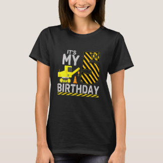 Kids 5 Years Old Boy It's My 5th Birthday Construc T-Shirt