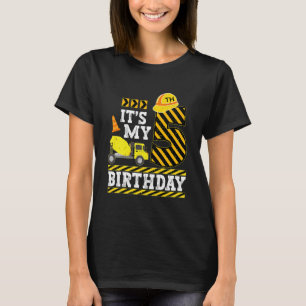 Kids 5 Years Old Boy It's My 5th Birthday Construc T-Shirt