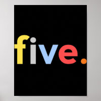 Kids 5th Birthday  Boy 5 Five Year Old  Age 5 Gift