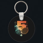 Kids 5th Birthday Boy Badminton Player Badminton 5 Key Ring<br><div class="desc">Kids 5th Birthday Boy Badminton Player Badminton 5 Years Old</div>