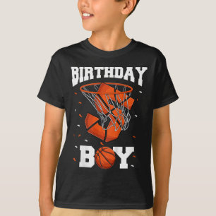 Kids 5th Birthday Bysketbyll Kids T-Shirt