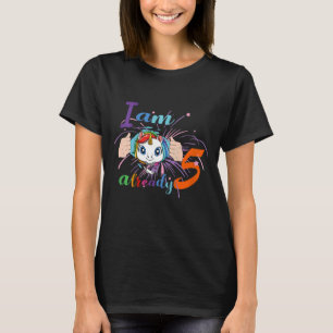 Kids 5th Birthday Cute Unicorn Party Bday Celebrat T-Shirt