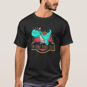 Kids 5th Birthday Dinosaur 5 Year Old Boy Awesome T-Shirt