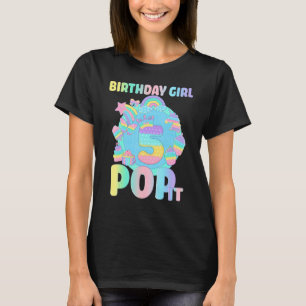 Kids 5th Birthday Fidget Toy Pop It Birthday Girl  T-Shirt