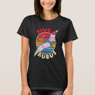Kids 5th Birthday Five O Saurus I Pterodactylus I T-Shirt