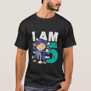Kids 5Th Birthday For Girl Boy - Ninja Fifth Birth T-Shirt