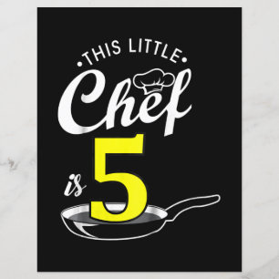 Kids 5th birthday gift Cook 5 year old