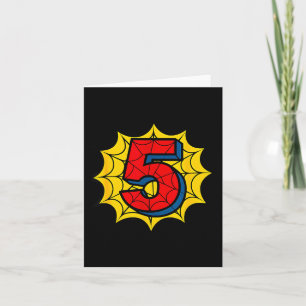 Kids 5th Birthday Sder Theme Party 5 Year Old Boys Card
