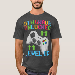 Kids 5th Grade Unlocked Cool Video Game Lover Leve T-Shirt