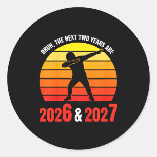 Kids 67 Nye 2026 Funny Boys Kids New Years Eve Par Classic Round Sticker