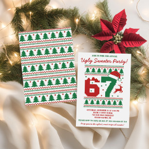 Kids' 67 Ugly Sweater Holiday Party Invitation