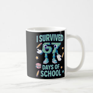 Kids 6-7 Meme I Survived 67 Days Of School Coffee Mug