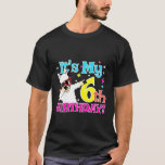 Kids 6 Year Old Dabbing Llama 6th Birthday Party T T-Shirt<br><div class="desc">Kids 6 Year Old Dabbing Llama 6th Birthday Party Theme  Idea</div>