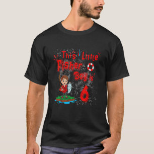 Kids 6 Year Old Little Fisherboy Fishing Children T-Shirt