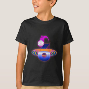 Kids 6 Year Old Space Bysketbyll 6th Birthday Part T-Shirt