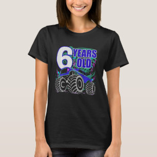 Kids 6 Years Birthday Monster Truck For Boys And G T-Shirt