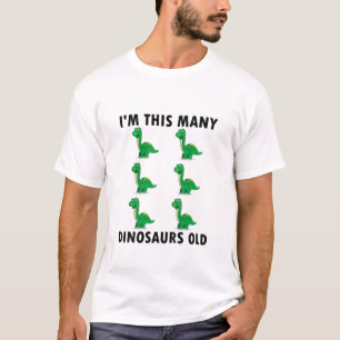 Kids 6 Years Old Boy Dinosaurs Lover 6Th Birthday T-Shirt