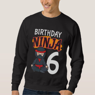 Kids 6th Anniversary Ninja Martial Art Sweatshirt