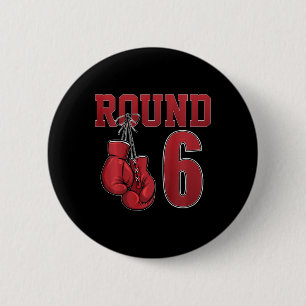 Kids 6th Birthday Boxing Boy 6 Years Old Boxer Bda Cm Round Badge