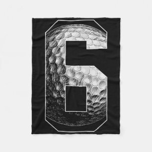 Kids 6th Birthday Boy Golf Player Golf 6 Years Old Fleece Blanket