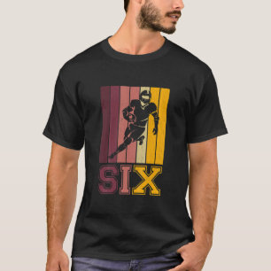 Kids 6Th Birthday For Boys Football Player 6 Years T-Shirt