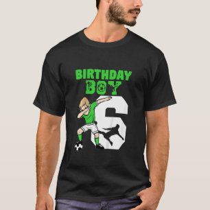 Kids 6th Birthday Soccer  6 Year Old Soccer Player T-Shirt