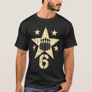 Kids 6yr Bowling Birthday 6 Year Old 6th Birthday T-Shirt