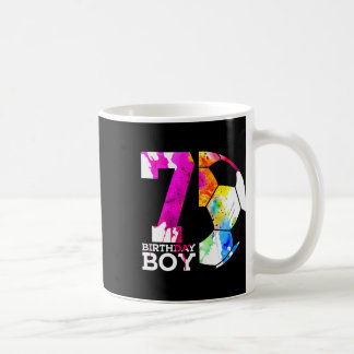 Kids 7 Birthday Boy Soccer 7th Birthday Coffee Mug