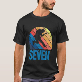Kids 7 Year Old  7th Birthday Boy Guitar Player Gu T-Shirt
