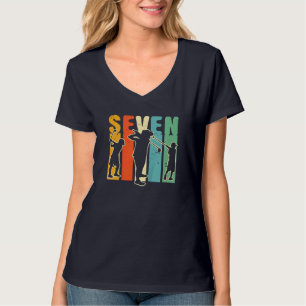 Kids 7 Year Old Golf Birthday Party Gift for Boy G T-Shirt