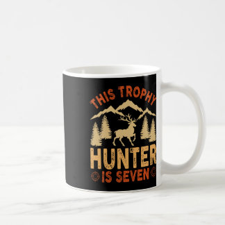 Kids 7 Year Old Hunting Birthday Party Duck Deer H Coffee Mug