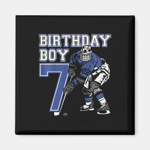 Kids 7 Year Old Ice Hockey Themed Birthday Party 7 Magnet