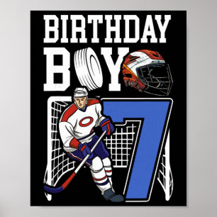 Kids 7 Year Old Ice Hockey Themed Birthday Party 7 Poster
