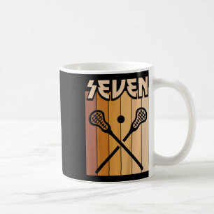 Kids 7 Year Old Lacrosse Birthday Boy Girl 7th Bir Coffee Mug